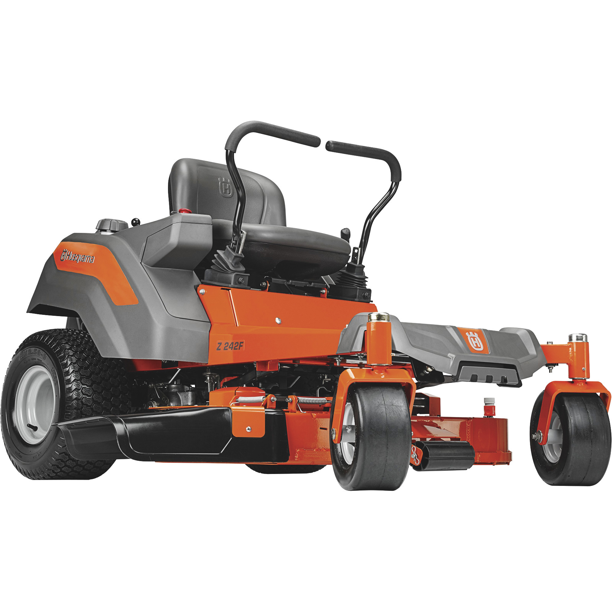 Husqvarna Z200 Series Zero-Turn Riding Lawn Mower, 18 HP Kawasaki 603cc Engine, 42in. Deck, Model# Z242F